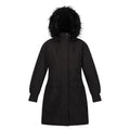 Black - Front - Regatta Womens-Ladies Shiloh Faux Fur Trim Parka