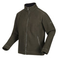 Dark Khaki - Side - Regatta Mens Garrian II Full Zip Fleece Jacket