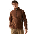 Dark Brown-Black - Side - Regatta Mens Garrian II Full Zip Fleece Jacket