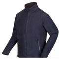 Navy - Side - Regatta Mens Garrian II Full Zip Fleece Jacket