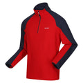 Danger Red-Navy - Side - Regatta Mens Elson II Lightweight Fleece