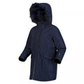 Navy - Side - Regatta Childrens-Kids Adelyn Waterproof Parka