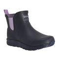 Navy-Pastel Lilac - Front - Regatta Childrens-Kids Liteweather Wellington Boots