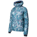 Canton Green - Side - Dare 2B Womens-Ladies Verdict Animal Print Insulated Hooded Ski Jacket