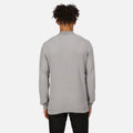 Storm Grey - Close up - Regatta Mens Keaton Knitted Jumper