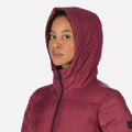 Amaranth Haze - Close up - Regatta Womens-Ladies Pandia II Hooded Jacket