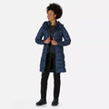 Dark Denim - Pack Shot - Regatta Womens-Ladies Pandia II Hooded Jacket