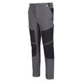 Dark Grey-Black - Side - Regatta Mens Questra IV Hiking Trousers