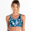 Fortune Green - Pack Shot - Dare 2B Womens-Ladies Fleur East Edit Swift Sports Bra