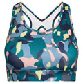 Fortune Green - Front - Dare 2B Womens-Ladies Fleur East Edit Swift Sports Bra