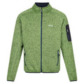 Piquant Green-Moroccan Blue - Front - Regatta Mens Newhill Marl Full Zip Fleece Jacket