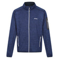 Navy - Front - Regatta Mens Newhill Marl Full Zip Fleece Jacket