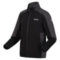 Black-Seal Grey - Side - Regatta Childrens-Kids Highton II Fleece Jacket