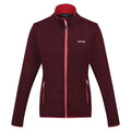 Burgundy-Rumba Red - Front - Regatta Womens-Ladies Newhill Marl Full Zip Fleece Jacket