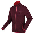 Burgundy-Rumba Red - Side - Regatta Womens-Ladies Newhill Marl Full Zip Fleece Jacket