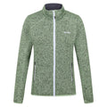 Quiet Green-Seal Grey - Front - Regatta Womens-Ladies Newhill Marl Full Zip Fleece Jacket