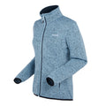 Clear Sky-Navy - Side - Regatta Womens-Ladies Newhill Marl Full Zip Fleece Jacket