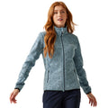 Clear Sky-Navy - Lifestyle - Regatta Womens-Ladies Newhill Marl Full Zip Fleece Jacket