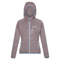 Heather-Coronet Blue - Front - Regatta Womens-Ladies Newhill Marl Hooded Fleece Jacket