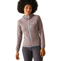 Heather-Coronet Blue - Side - Regatta Womens-Ladies Newhill Marl Hooded Fleece Jacket