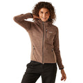 Warm Taupe - Side - Regatta Womens-Ladies Newhill Marl Hooded Fleece Jacket