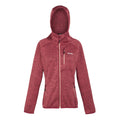 Mineral Red - Front - Regatta Womens-Ladies Newhill Marl Hooded Fleece Jacket