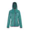 Dusty Green - Front - Regatta Womens-Ladies Newhill Marl Hooded Fleece Jacket