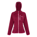 Deep Pink - Front - Regatta Womens-Ladies Newhill Marl Hooded Fleece Jacket