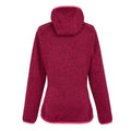 Deep Pink - Back - Regatta Womens-Ladies Newhill Marl Hooded Fleece Jacket