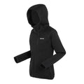 Black - Side - Regatta Womens-Ladies Newhill Marl Hooded Fleece Jacket