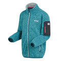 Tahoe Blue-Bleached Aqua - Side - Regatta Childrens-Kids Newhill Fleece Jacket