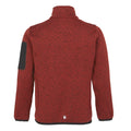 Red Ochre-Black - Back - Regatta Childrens-Kids Newhill Fleece Jacket