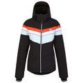 Black-Quiet Blue - Front - Dare 2B Womens-Ladies Powder Ski Jacket