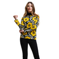 Apple Blossom Yellow - Side - Regatta Womens-Ladies Orla Kiely Flower Long-Sleeved Winter T-Shirt