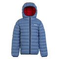 Coronet Blue-Danger Red - Front - Regatta Childrens-Kids Marizion Hooded Padded Jacket