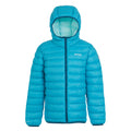 Tahoe Blue-Bleached Aqua - Front - Regatta Childrens-Kids Marizion Hooded Padded Jacket