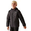 Black - Side - Regatta Childrens-Kids Marizion Hooded Padded Jacket