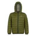 Nephrite Green-Abbeystone - Front - Regatta Childrens-Kids Marizion Hooded Padded Jacket