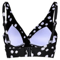 Black-White - Back - Regatta Womens-Ladies Paloma Polka Dot Bikini Top