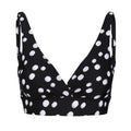 Black-White - Front - Regatta Womens-Ladies Paloma Polka Dot Bikini Top