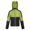 Seal Grey-Green Algae - Front - Regatta Childrens-Kids Acidity VI Lightweight Soft Shell Jacket