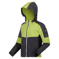 Seal Grey-Green Algae - Side - Regatta Childrens-Kids Acidity VI Lightweight Soft Shell Jacket