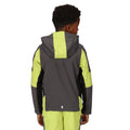 Seal Grey-Green Algae - Pack Shot - Regatta Childrens-Kids Acidity VI Lightweight Soft Shell Jacket