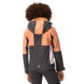 Seal Grey-Apricot Crush - Pack Shot - Regatta Childrens-Kids Haydenbury Soft Shell Jacket