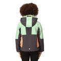 Seal Grey-Quiet Green - Pack Shot - Regatta Childrens-Kids Haydenbury Soft Shell Jacket