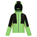 Jasmine Green-Black - Front - Regatta Childrens-Kids Haydenbury Soft Shell Jacket