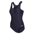 Navy - Side - Regatta Womens-Ladies Active II One Piece Swimsuit