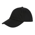 Black - Side - Regatta Unisex Adult 5 Panel Baseball Cap