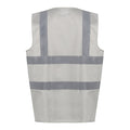 Seal Grey - Back - Regatta Unisex Adult Pro Identity Hi-Vis Vest