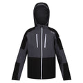 Seal Grey-Black - Front - Regatta Childrens-Kids Highton IV Waterproof Jacket